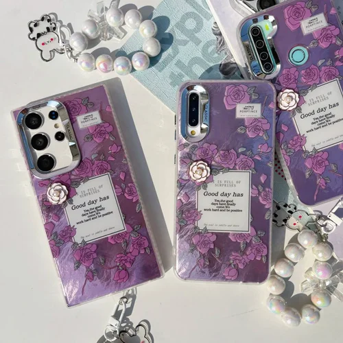 قاب ماربل گل بنفشC006076