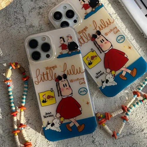 قاب موبایل آیفون لولو کوچولو و ماجراهایش +بندست  C006068