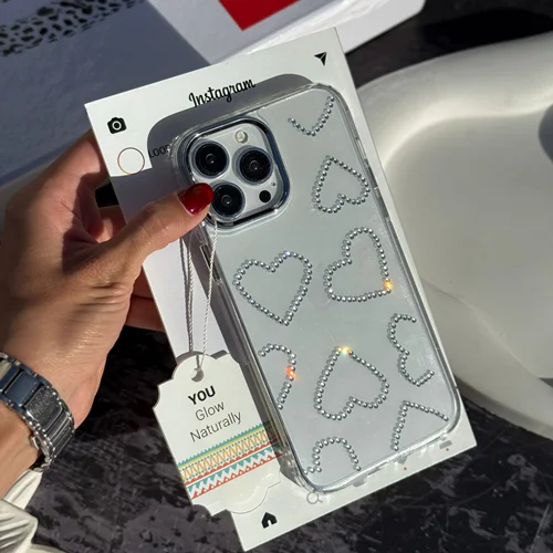 قاب C006746Heart Diamond Clear