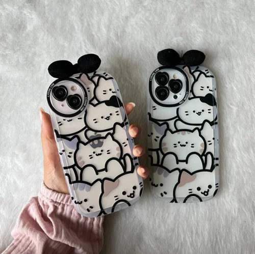 قاب گربه پاپیون دارC000852