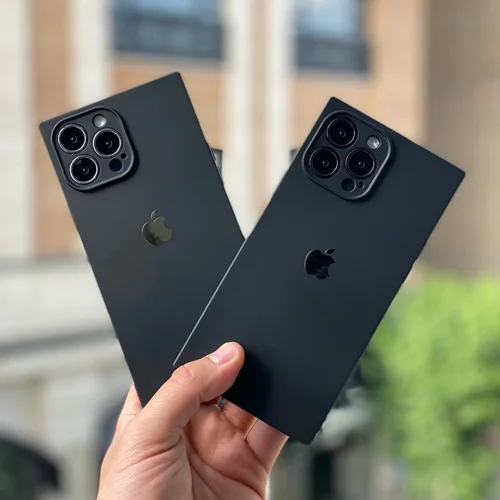 قاب مستطیلی لوگو فلزی مشکیC001596