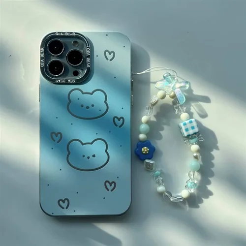 قاب Blue Bear خرس آبی هلوگرامی (همراه با بند آویز)C003436