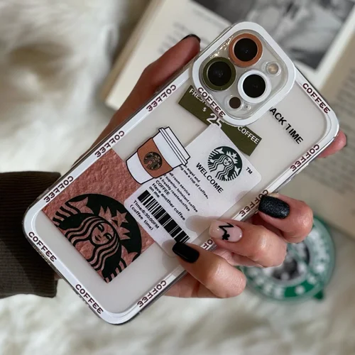 قاب موبایل آیفون کافی تایم لنز رنگی برند استارباکسC000365