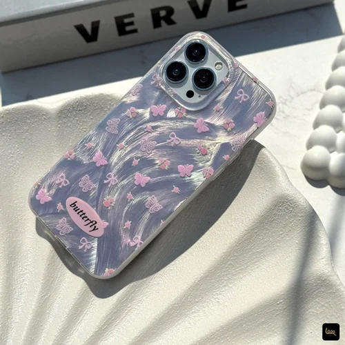 قاب C006165IMD Butterflies pink