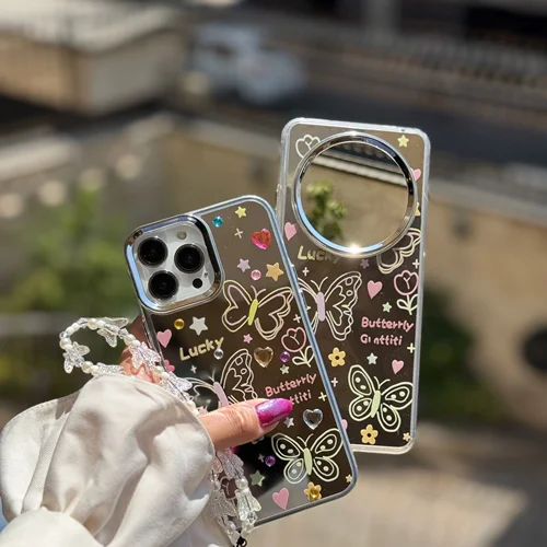 قاب نقاشی پروانه آینه ایC006489