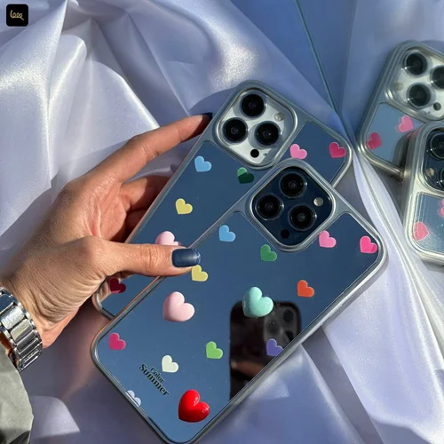 قاب C006134Mirror heart colorful