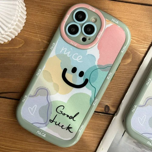 قاب موبایل آیفون سبز پاستلی محافظ لنزدارC005276