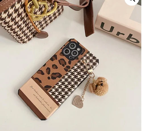 قاب آویز Pomeranian🐶 زمینه پلنگیC001246