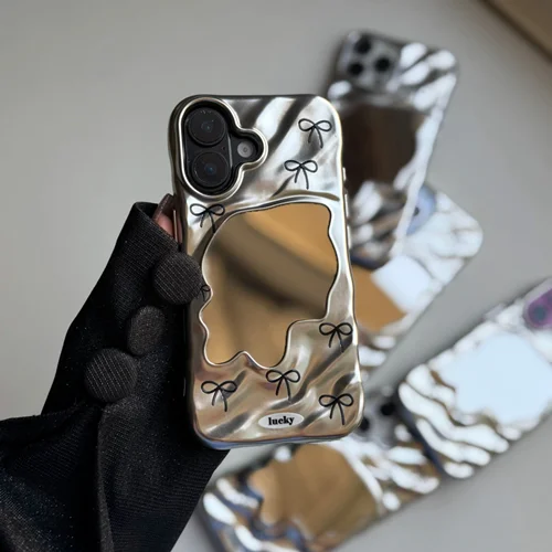 قاب C006575Minimal mirror wave bowtie