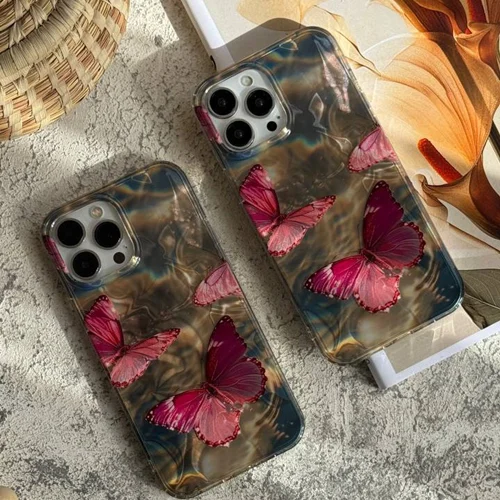 قاب موبایل آیفون پروانه قرمز اسکارلت C006052