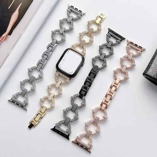 بند اپل واچ گوچی حلقه ای نگین دارI000262