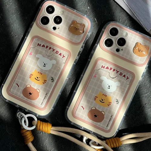 قاب موبایل آیفون جاکارتی خرسیC005679