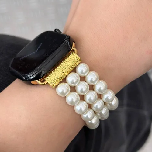 بند اپل واچ مرواریدی سفیدI000779