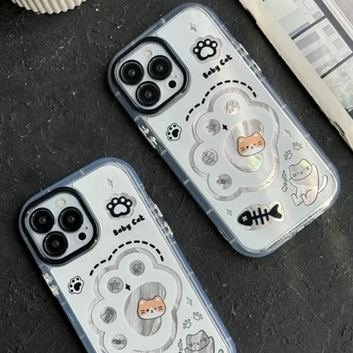 قاب موبایل آیفون پنجه گربه بیبی کتC005514