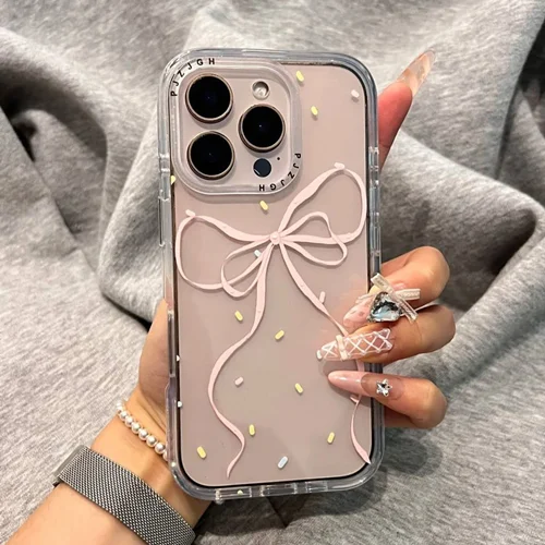 قاب پاپیون شفاف صورتیC006533