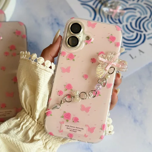 قابC006725 Pink Flower butterfly