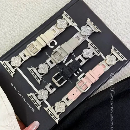 بند اپل واچ چرمی  ون کلیف I000774