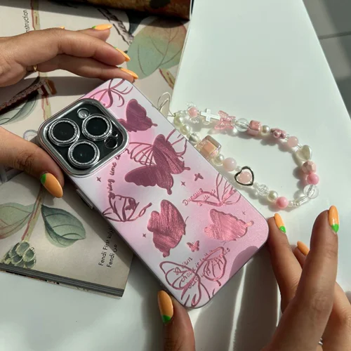 قاب پروانه صورتی براشC005539