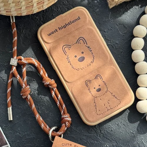 قاب موبایل آیفون سگ پاپی کاوریتو استندشوC006055