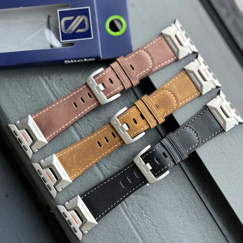 بند اپل واچ دیاموند دیورا تیتانیوم لدرI000292